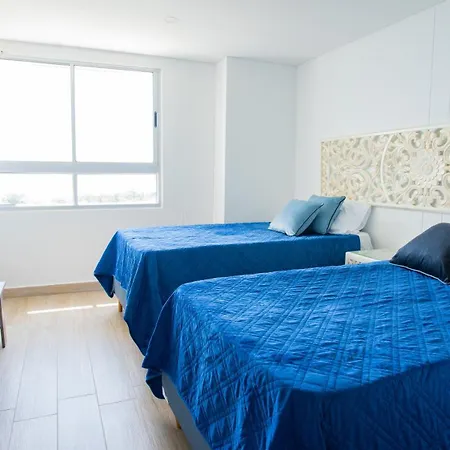 Apartment Familiar 2 Habitaciones, Vista Cienaga Rooftop Piso 17 Cielo Mar Cartagena